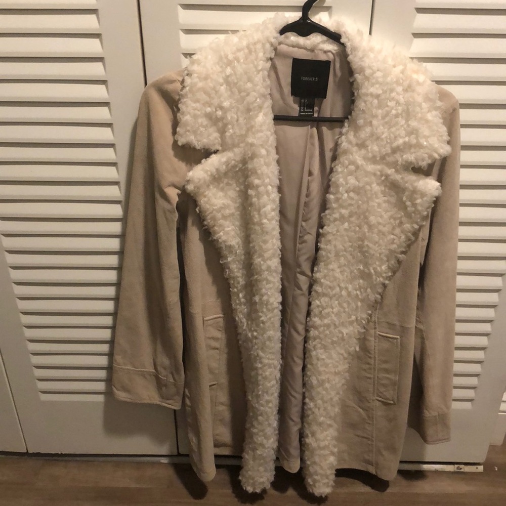 Forever 21 Leather Coat Size S